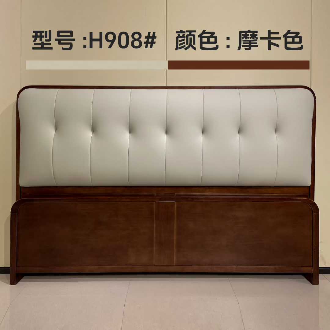 高性价比实木软包床(图2)