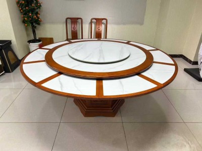 1.35米多功能餐桌内嵌岩板，可变大餐桌