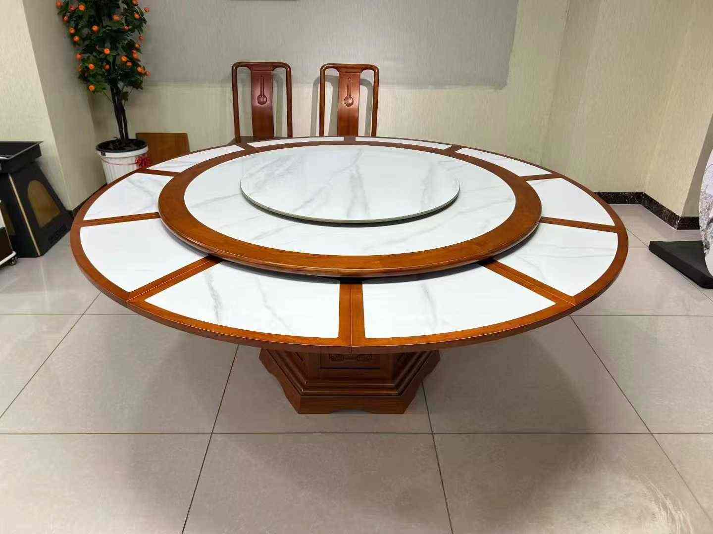 1.35米多功能餐桌内嵌岩板，可变大餐桌(图2)