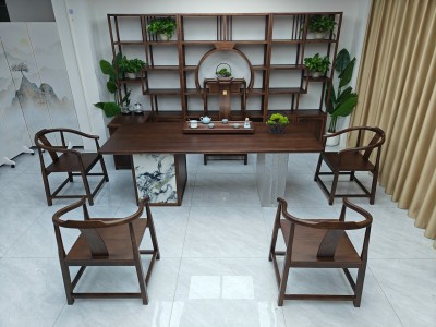 锦绣山河大板茶台 【尺寸】200/220