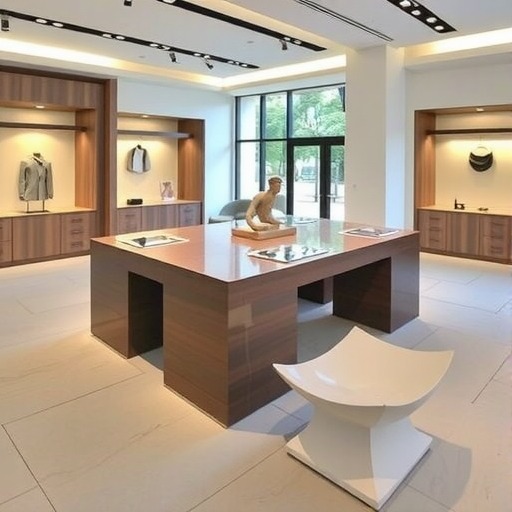 金杨新村街道定制：当当网体验店展示桌尺寸规划(图1)