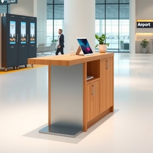 宁波机场阅读区定制家具：专业吧台桌设计(图2)