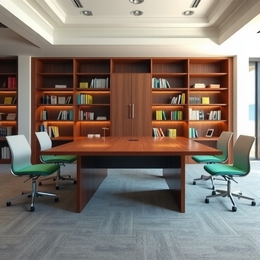 杨浦区图书馆会议室，专属主席台定制方案(图1)