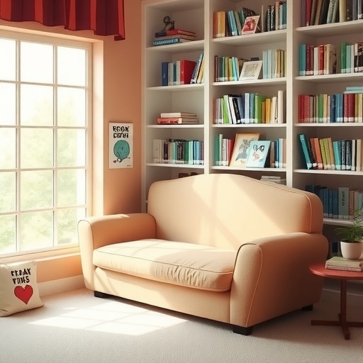 专为图书室设计：上海市儿童沙发定制(图1)