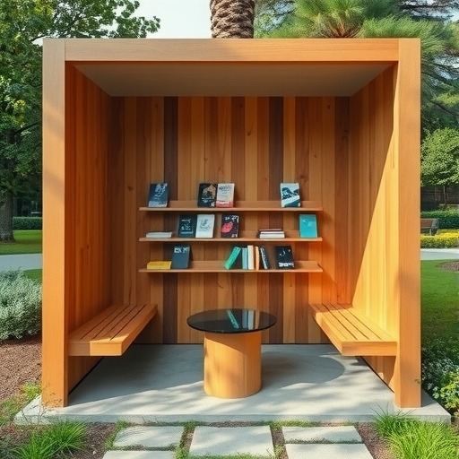 花木街道项目：公园阅读亭展台打造(图2)