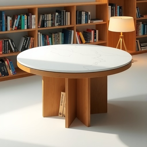 定制专属出版社圆形休闲桌(图1)