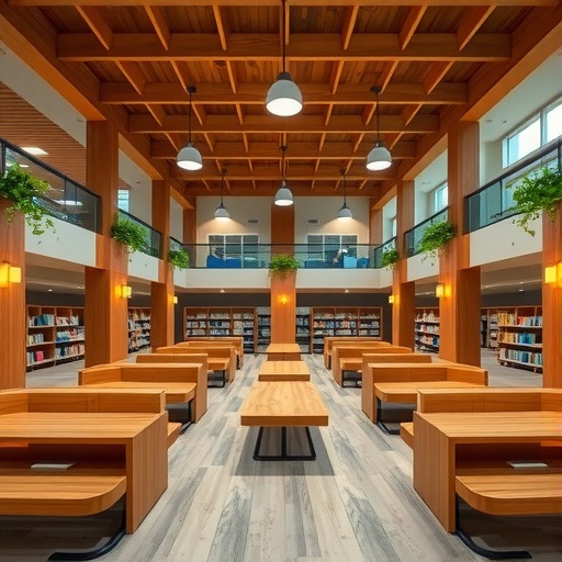 阅读环境优化：枫林路街道公共图书馆展览厅家具设计(图1)