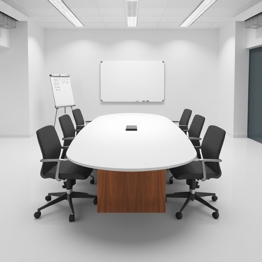 医院图书馆会议室专用：个性化椭圆会议桌定制服务