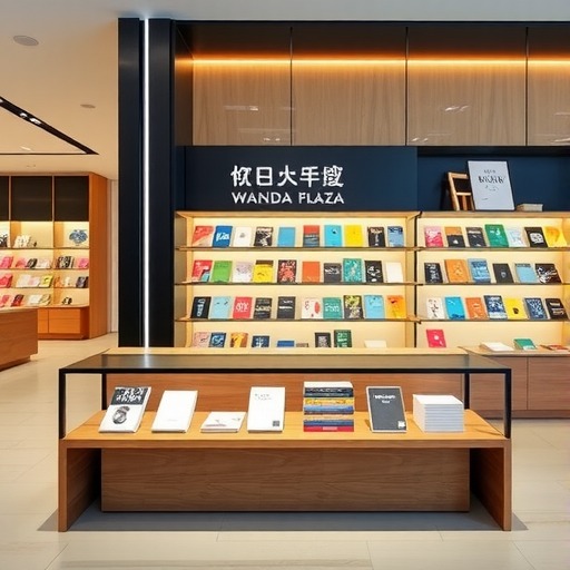 嘉定区万达广场书店专属新书展台定制