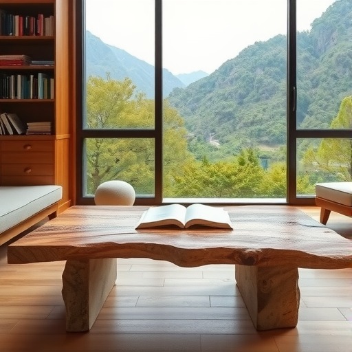 定制咖啡桌：安吉景区书吧休闲