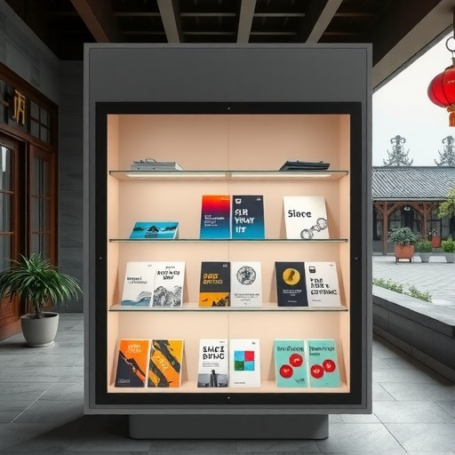 定制科技图书展示柜，静安寺街道专享