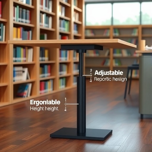 嘉兴企业图书馆吧台桌定制高度指南