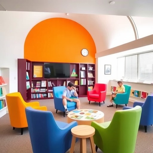 石家庄市文化站：为孩子量身打造的阅览室坐具