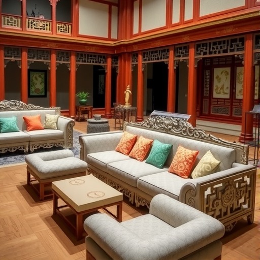 金桥镇文化礼堂展区家具定制服务