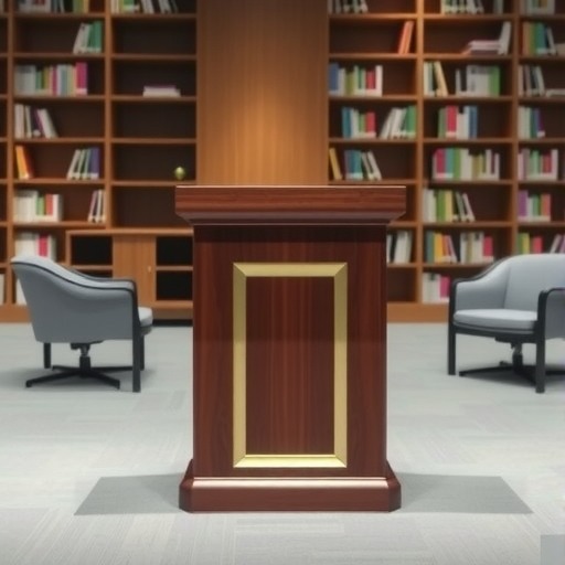 松江区车墩镇图书馆会议室演讲台定制项目